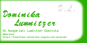 dominika lumnitzer business card